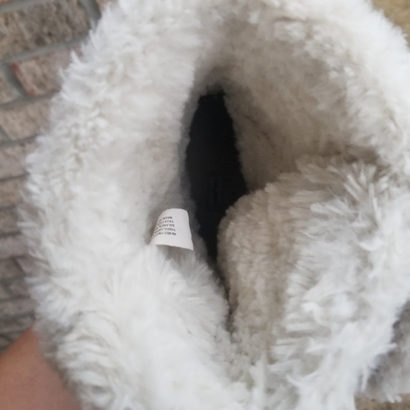 Rampage MEG Brown Winter Boots Faux Fur Lining Faux Suede (Womens 5.5)(BigKid 4) - Picture 7 of 9